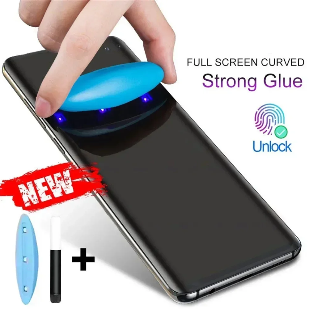 

УФ-закаленное стекло для Honor 80 Pro Magic4 Pro Защитная пленка для экрана Honor X40 70 Pro+ 80 SE V40 50 Pro Полная клеевая защитная пленка