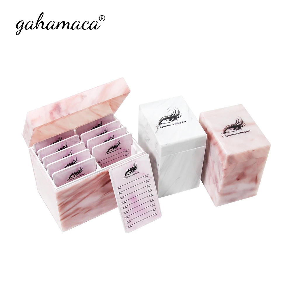 GAHAMACA 5/10 Layer Deluxe Akrylowe pudełko do przechowywania rzęs Przestronny organizer Narzędzie studyjne do przedłużania rzęs