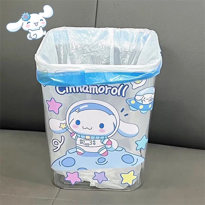 Sanrio Diy Kosz Na Śmieci Cinnamoroll Kuromi Kawaii Cute Cartoon Anime Kuchnia Sypialnia Biuro Duża Pojemność Zabawki Do Przechowywania Śmieci