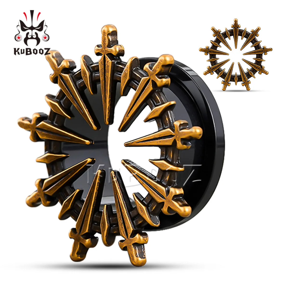 

Wholesale Piercing Ring Ear Gauges Expander Circular Sword Earrings Plugs Tunnels Screw Piercing Body Jewlry 38PCS