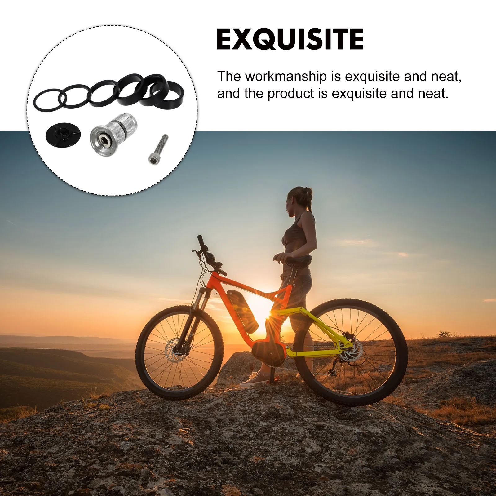 

Front Fork Washer Replacement Tool For Bike Headset Spacer Parts Gasket Bearing Kit Nut Household Installation Tool High-Quality