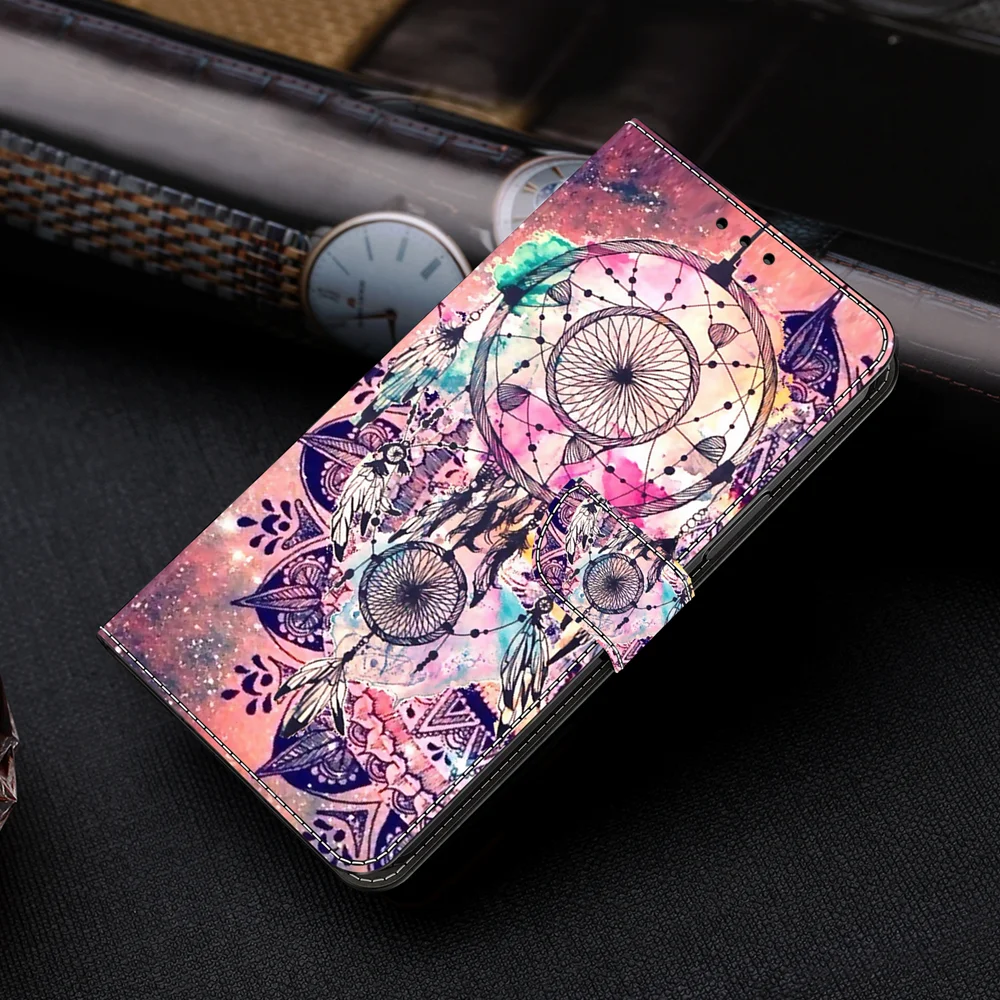 S23 S22 ثلاثية الأبعاد نمط جراب هاتف ل eتوي سامسونج غالاكسي S23 الترا S22 زائد S23 FE S23 + S22 + حالات محفظة جلدية الوجه الغطاء الخلفي