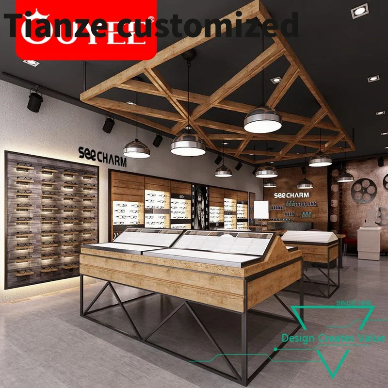 Customized-Customized Design Optical Shop Interior Furniture Design Market Shop