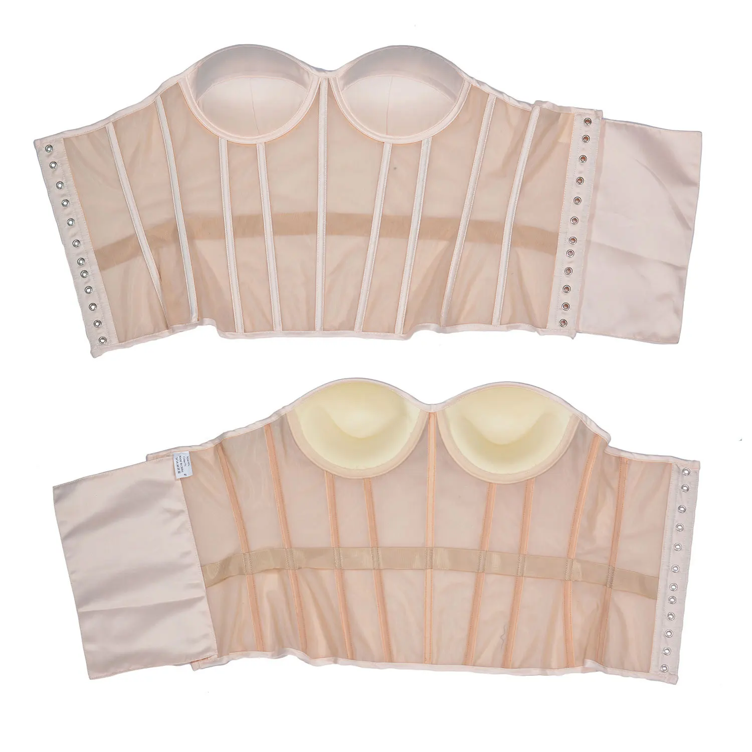 Corset en Maille Respirante Double Couche pour Femme, Bretelles Transparentes, Dos ABOOKS, Sangles Portables, Joint de Taille, Poisson Sophia,