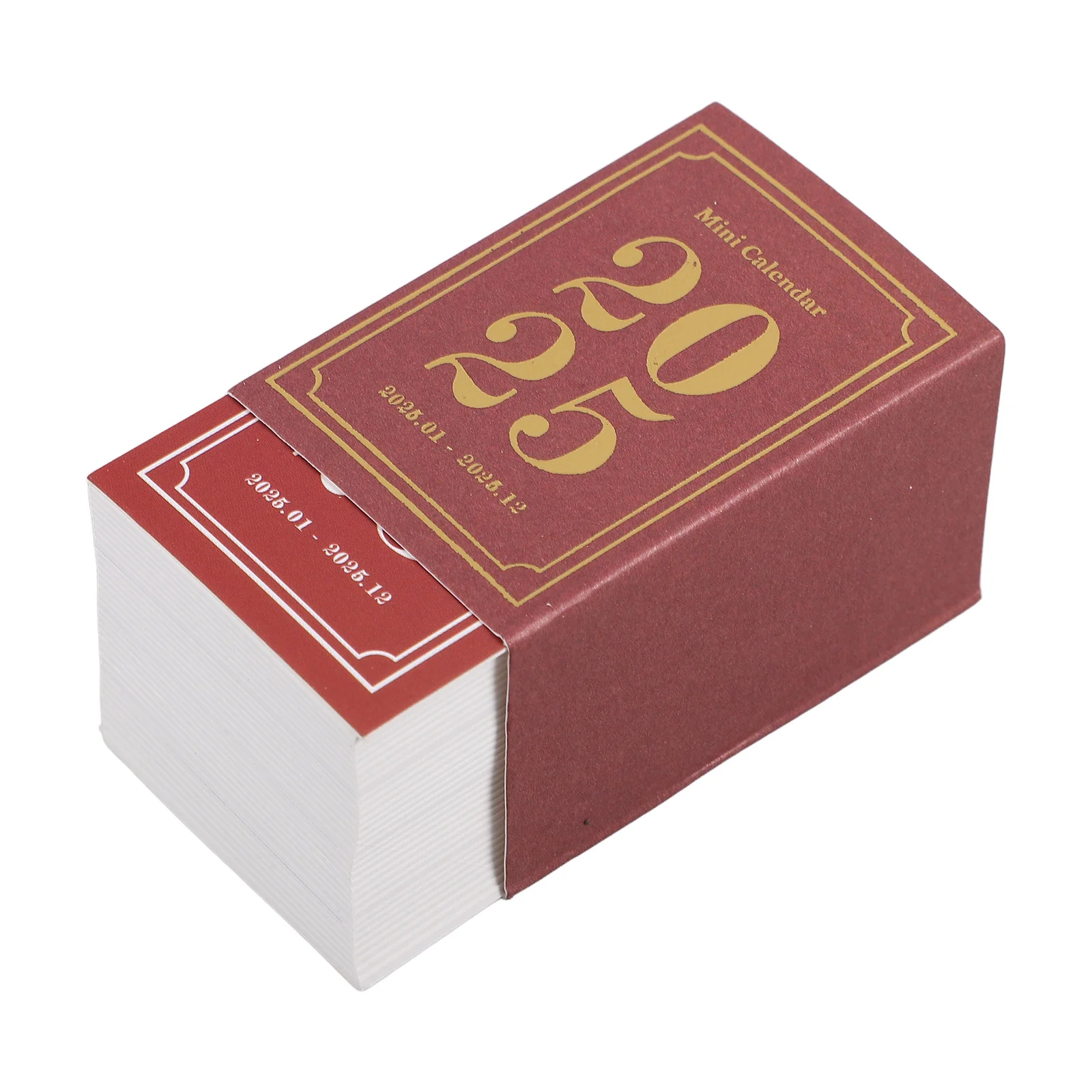 1 كتاب صغير الإبداعية أجندة مكتبية /رزنامة مكتبية المسيل للدموع خمر 2025 مكتب المنزل الدائمة سطح المكتب ديكور التقويم سطح المكتب ديكور