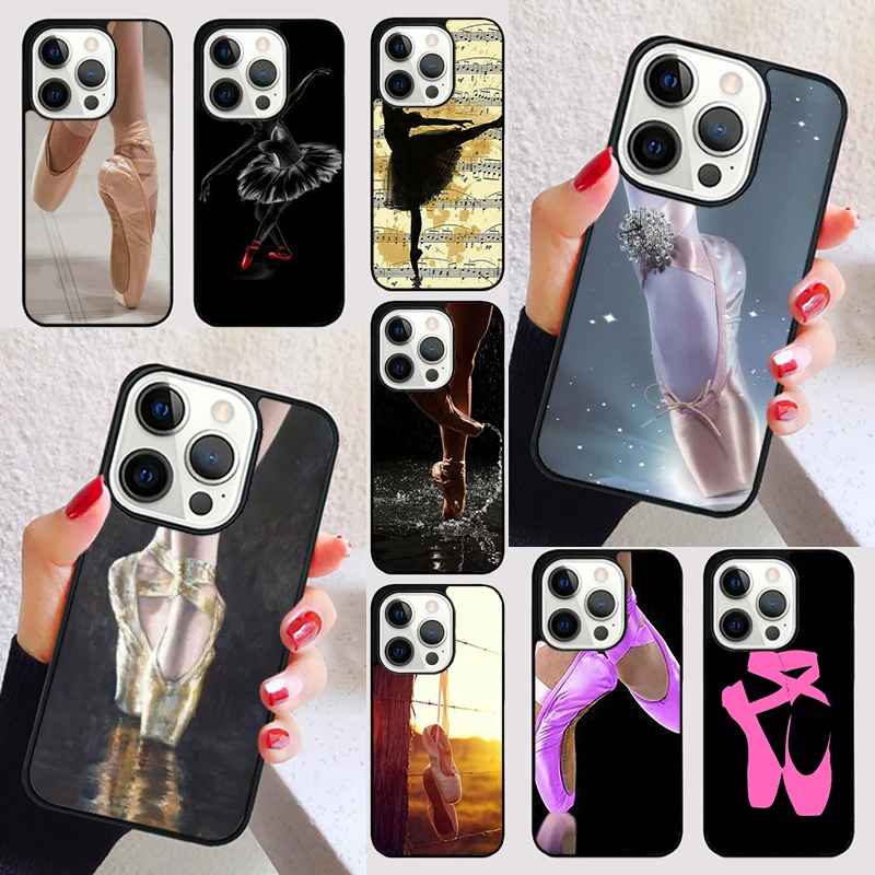 Ballerina girl Pointe Ballet Slippers Shoes For iPhone 15 16 13 12 11 14 Pro Max Mini Max SE 2020 7 8 15 16 Plus Phone Case