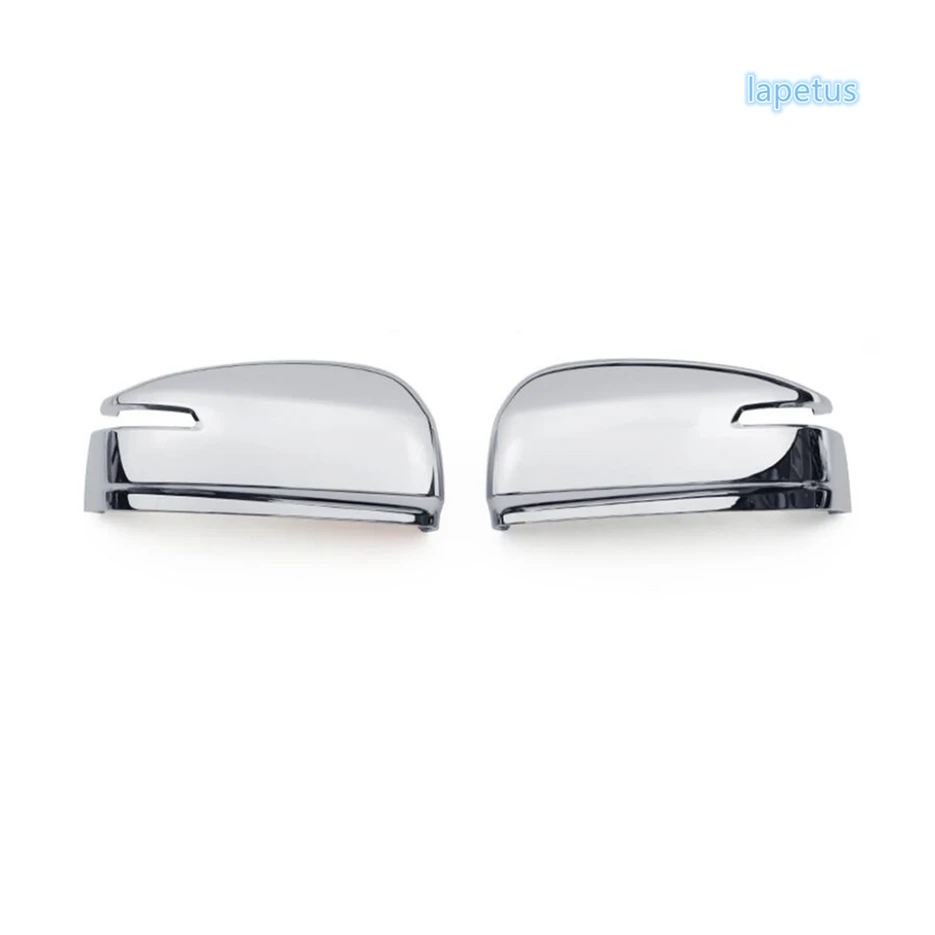 Outer Door Rearview Mirror Protector Shell Cover Housing Trim For Toyota Land Cruiser 300 LC300 2021 - 2024 Chrome Accessories