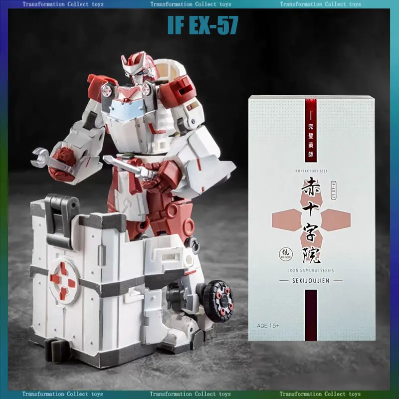 

В наличии Трансформация Iron Factory IF EX-57 EX57 Ratchet Sekijyu LRT Фигурку Модель Коллекция Робот Игрушка в подарок