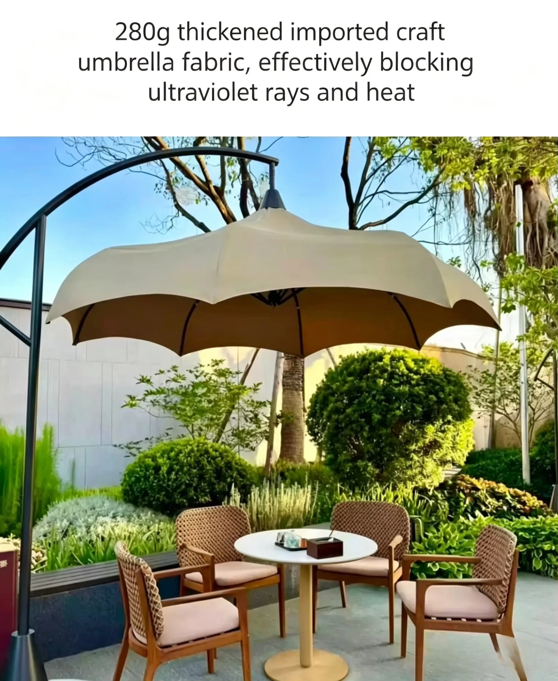 & Outdoor Parasol Patio Umbrella Large Courtyard Sun Umbrella Commercial Outdoor Parasol for Villa Sales Department