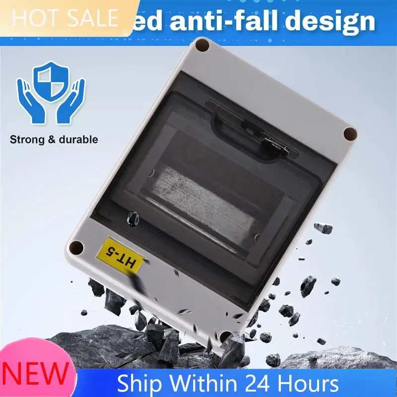 A78K New HT Series Junction Box 5WAY PC IP65 Waterproof Distribution Box Outdoor Plastic Electrical Forcircuit Breaker Withlock