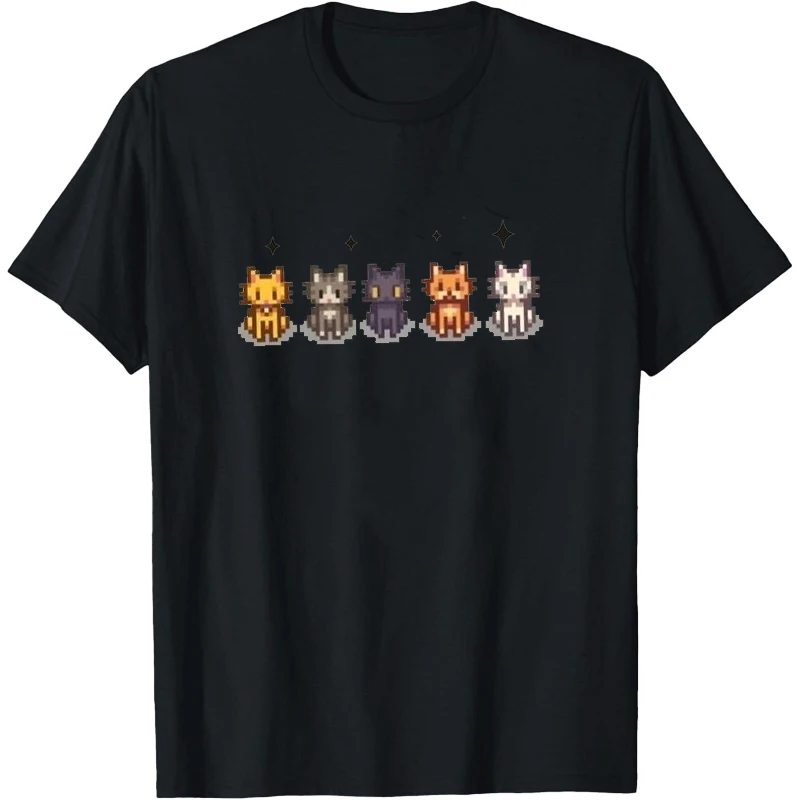 Stardew Valley T-shirt de noël Stardew Valley chemise drôle femme T-Shirt dessin animé graphique t-shirts hommes t-shirts Promo vêtements