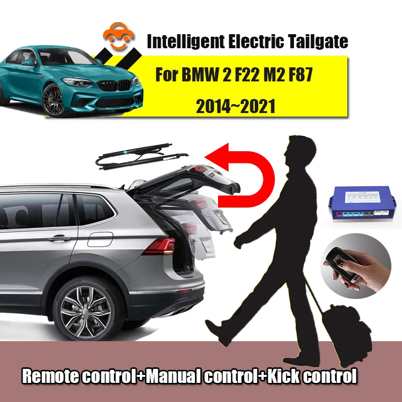 

Car Power Trunk Lift Electric Hatch Tailgate Strut Auto Rear Door Actuator For BMW 2 F22 M2 F87 2014~2021 Intelligent AntiPinch
