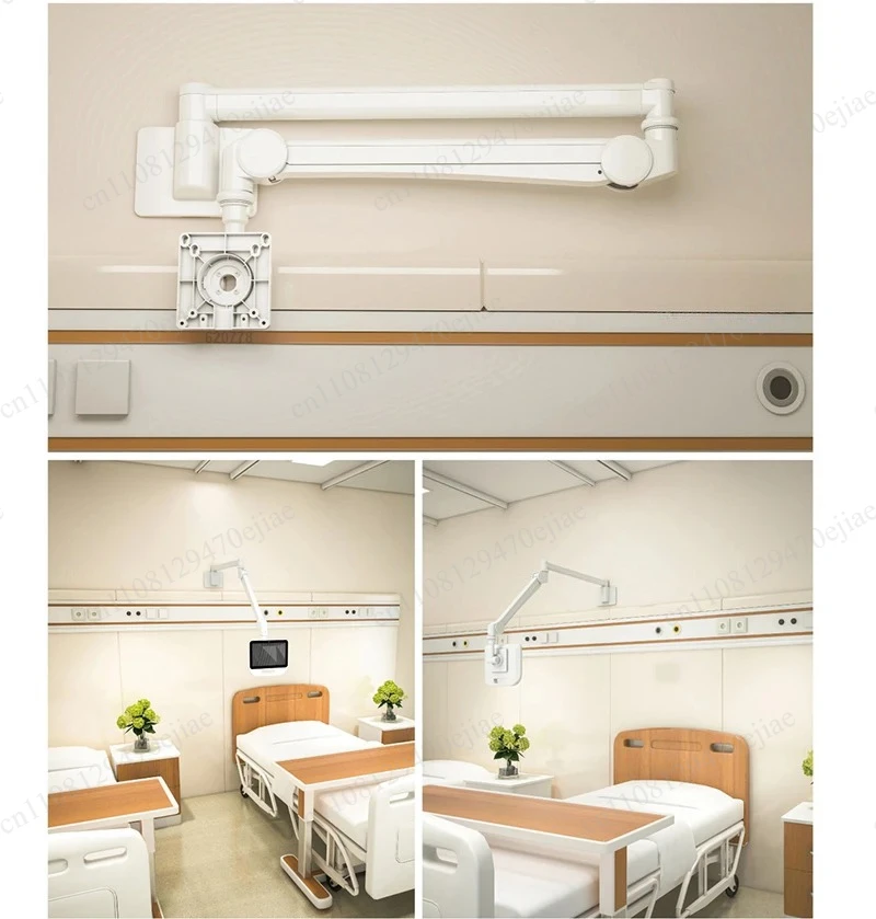 Medical LCD Monitor & Tablet Mount Arm, Adjustable Stand for Personal Healthcare, Hospital & Home Care