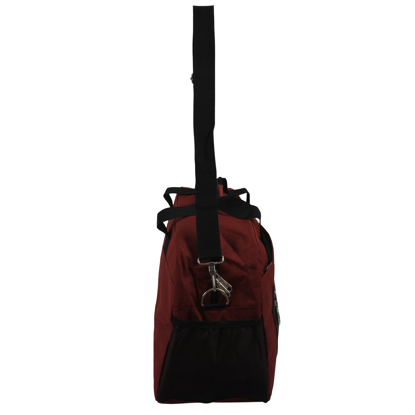 Maleta Deportiva para hombre, bandolera de hombro de gran capacidad, bolso de mano informal para el fin de semana al aire libre, Color Rojo