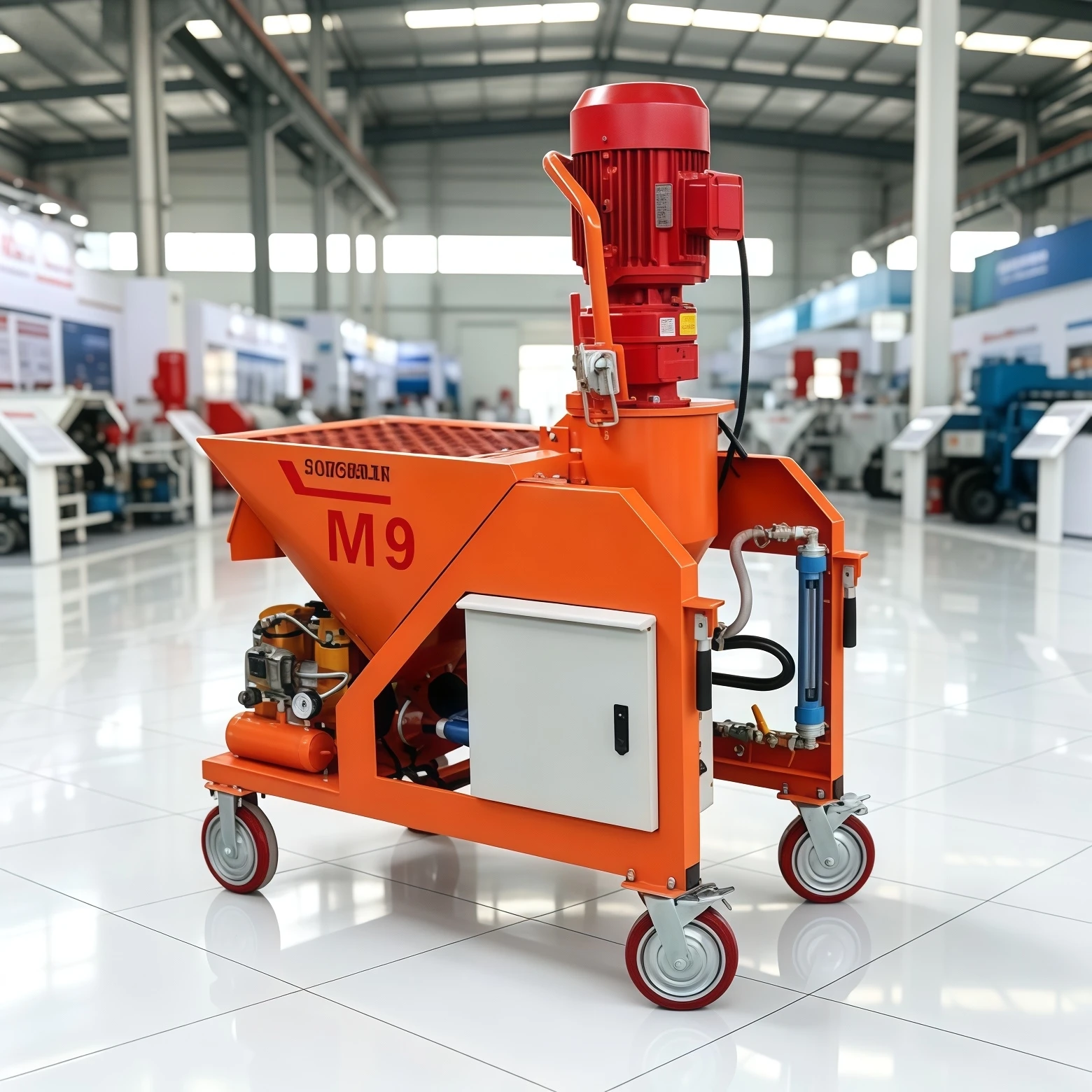 Interior Wall Special Gypsum Plaster Spraying Machine Uniform Atomization Wall Putty Mortar Render Spray Equipment