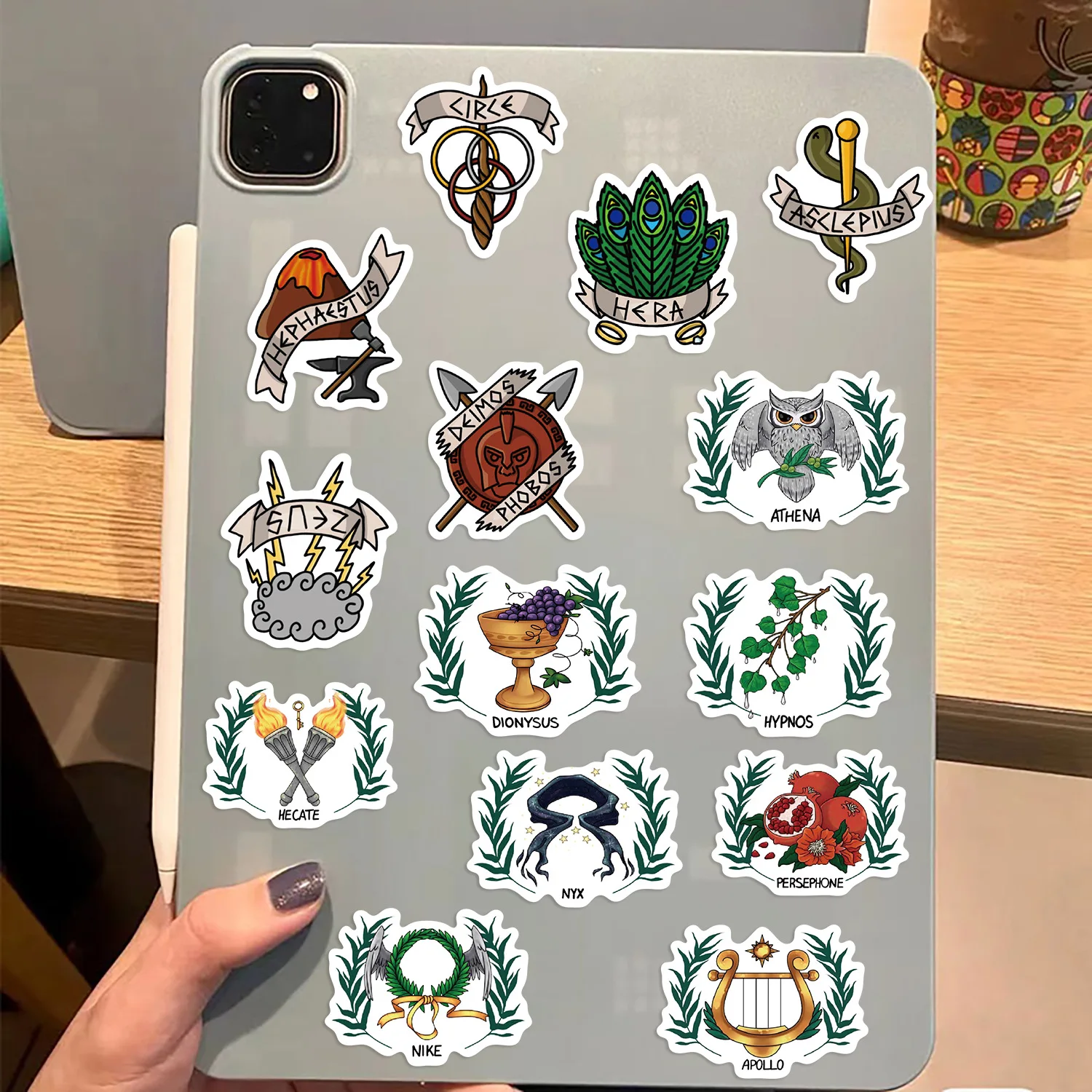 50pcs The Gods of Ancient Greece Cartoon Graffiti Stickers DIY Phone Laptop Notebook Suitcase Waterproof Sticker Kids Toy Gifts