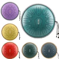 10/12 Inch New Carbon Steel Tongue Lotus Drum, 11 13 Notes, Hluru Music Ethereal Drums, Meditation Percussion Instrument Set