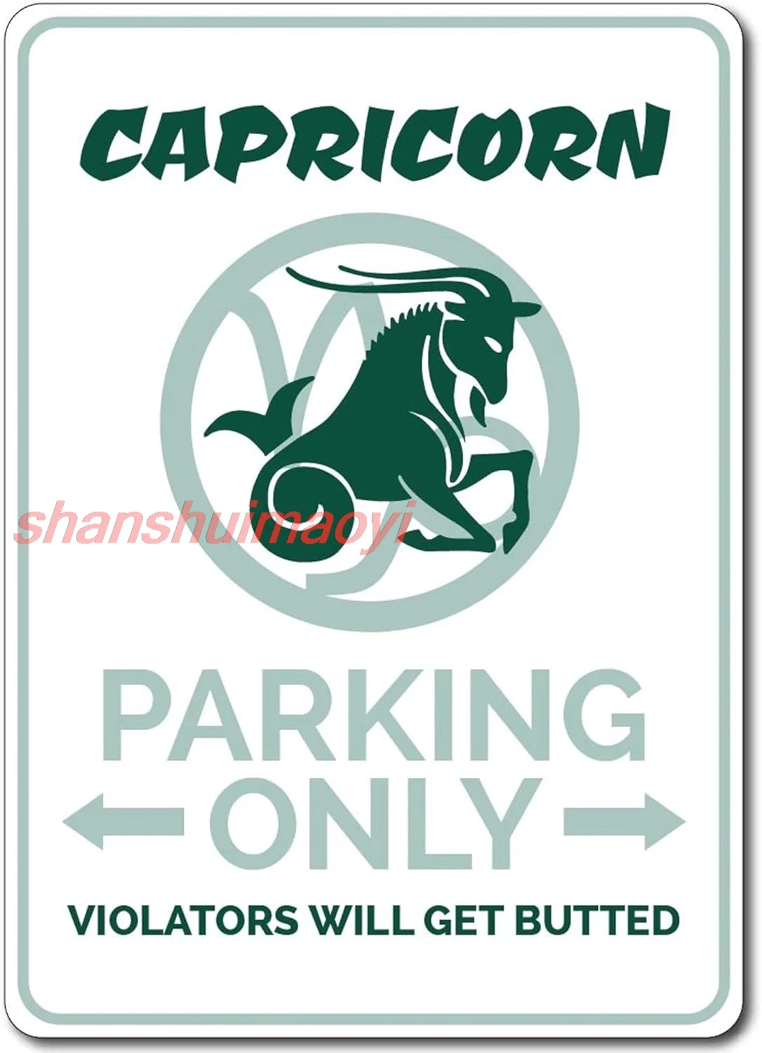 Capricorn Gift, Capricorn Parking Sign, Capricorn Sign, Astrology Gift, Astrology Sign, Capricorn Decor, Seagoat Kitchen, Bar, R