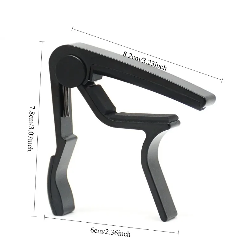 Single Handed Guitar Capo Black Universal Clamp For Acoustic Electric Guitar Musical Accessory