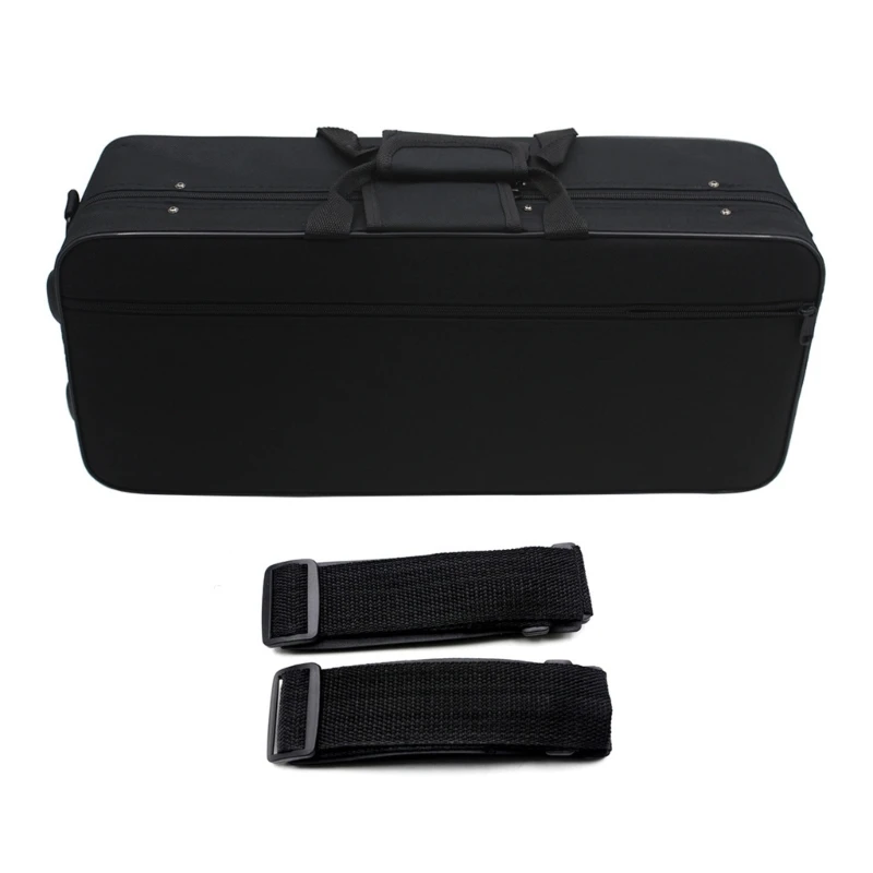 

Trumpet Carrying Case Water Resistant Double Transport Handles Trumpet Box with Handle Strap