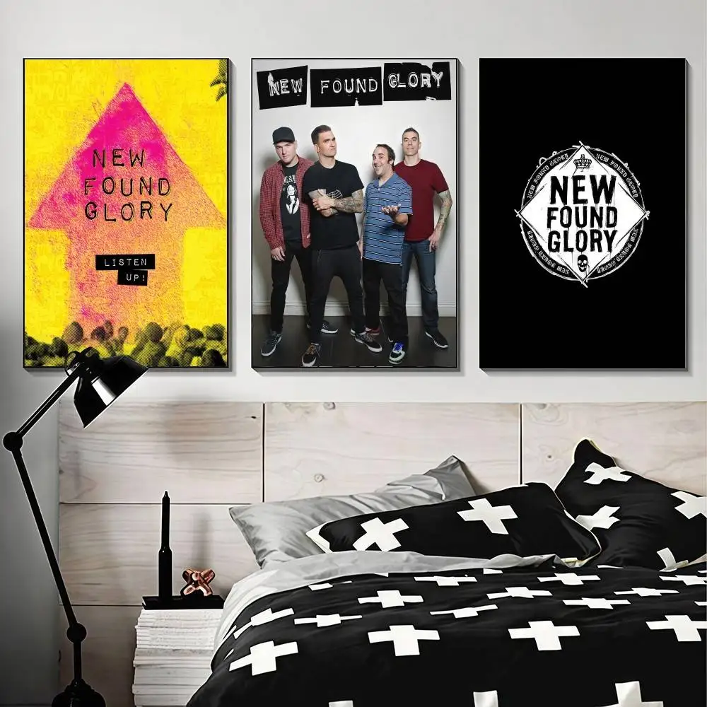 Band N-New F-Found Glory Listen Up! Elegant Fashion POSTER Sticker For Living Room Bedroom Dorm Decor