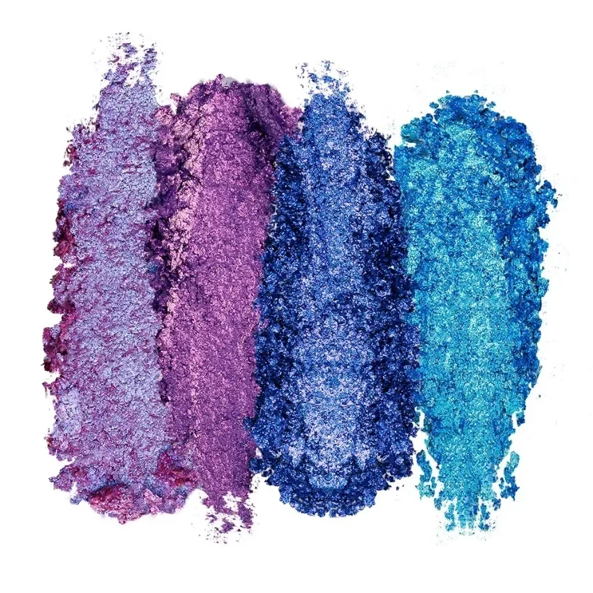 Custom 4colors Glitter Chameleon Eyeshadow Pearly High Pigmented Waterproof Long-lasting Easy To Apply Eyes Makeup Bulk