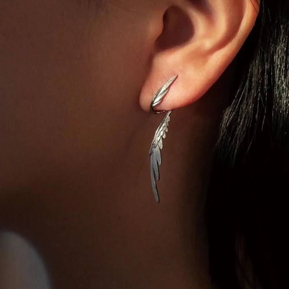 Wings Shape Clip Earrings Female Wedding Party Elf Ear Cuff Earring Jewelry