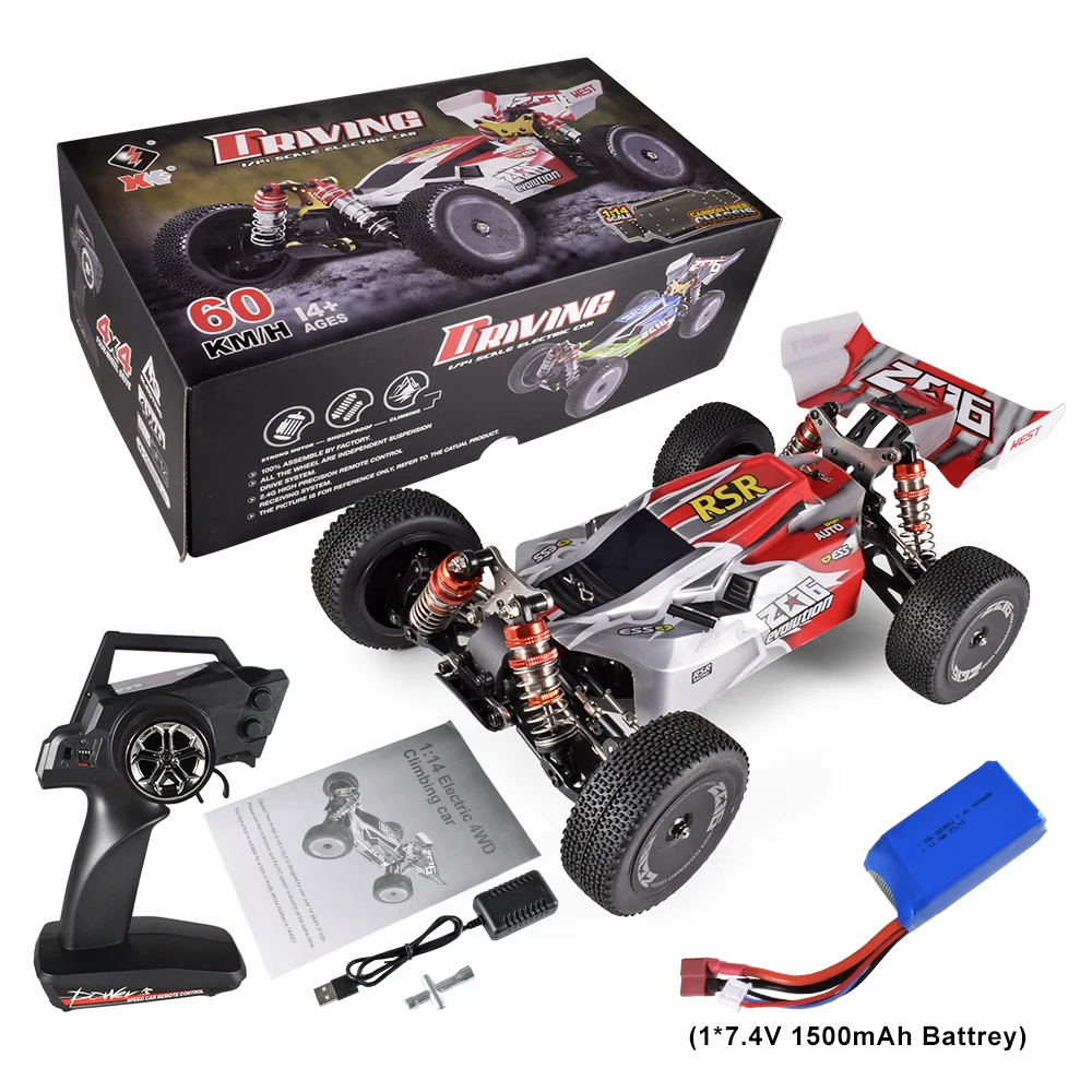 WLtoys XK 144012 4WD RC Car 1/14 4x4 Off Road Drift Racing Cars 60KM/h 2.4G 550 Motor Electric Vehicle for Adults Kids Gifts