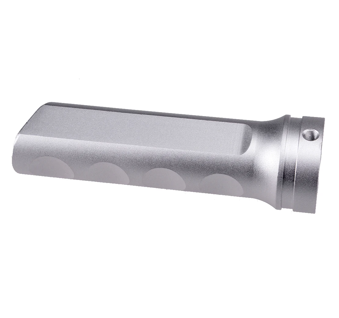Universal Car Silver Aluminum Alloy Handbrake Cover Handle Protector Hand Brake Sleeve Kit