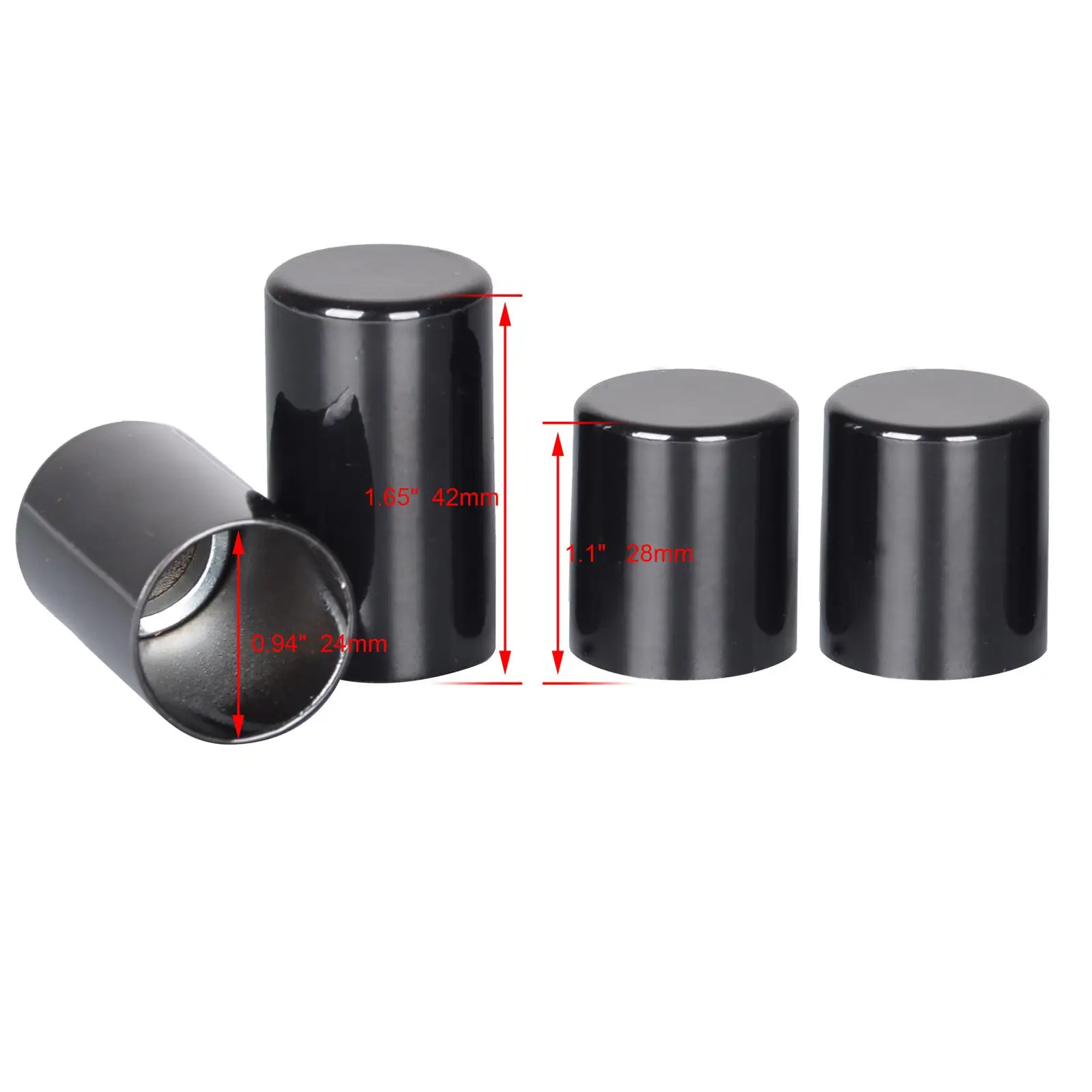 4 قطع من أغطية أجهزة الإرساء المصنوعة من الكروم تناسب Harley Street Glide #6