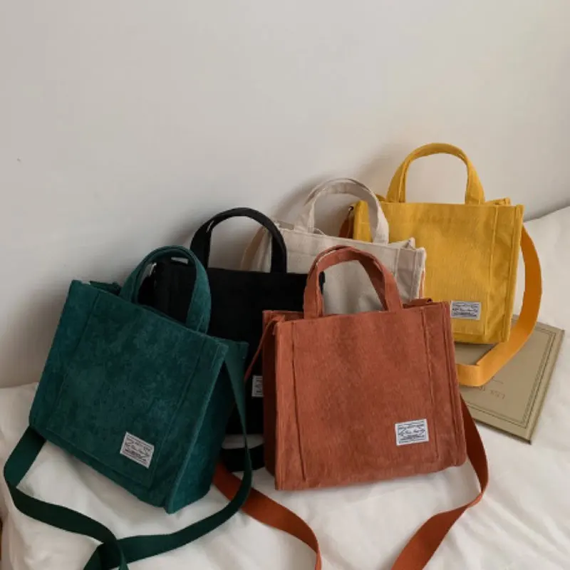 Sac carré en velours côtelé pour femme, petit sac à main, sac alertes onal initié unique, nouveau