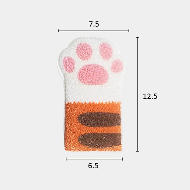 Exquisite Smooth Bath Sponge Elastic Cute Cat Paw Bathing Sponge Adult Baby Body Wash Brush Clean Scrub Dead Skin Brush