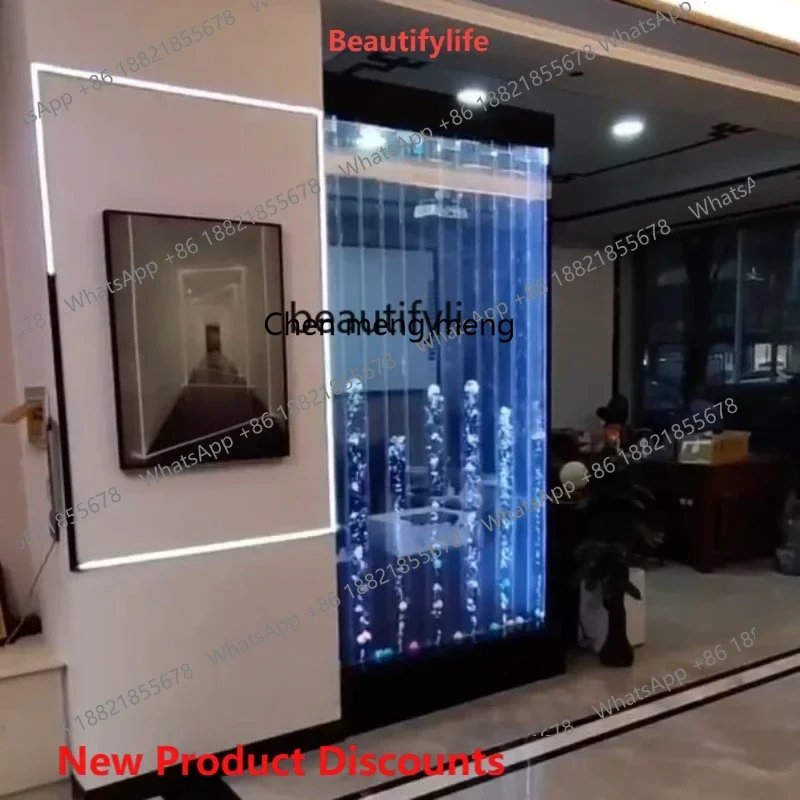 

P178 Water Curtain Wall Water Wall Bubble Water Dance Acrylic Screen and Partition Hallway Fish Tank Living Room Aquarium