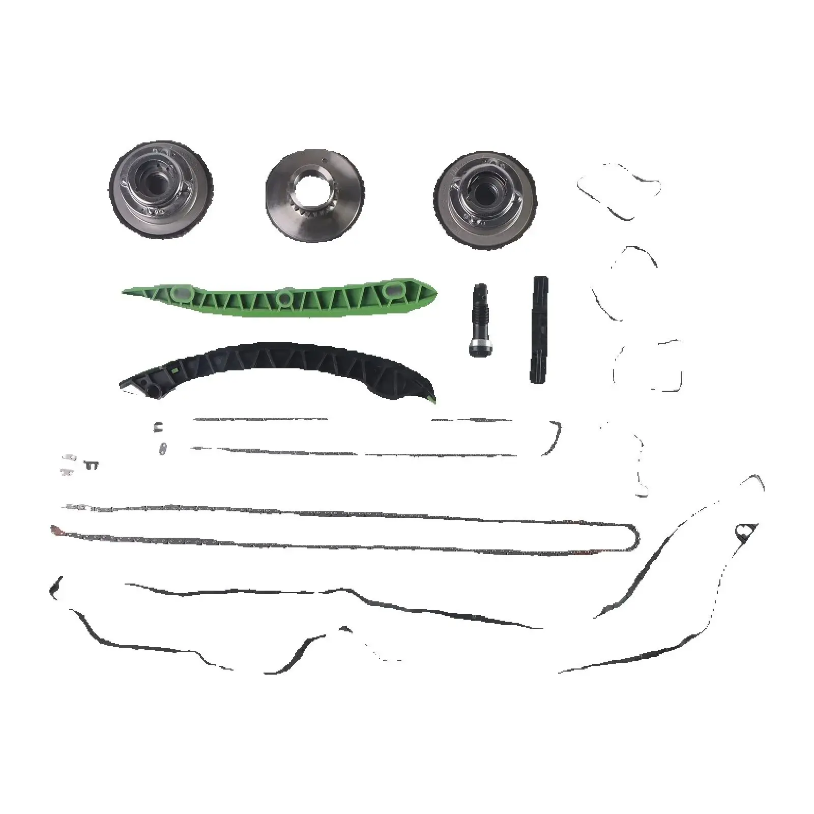 

Timing Chain Kit WITH Cam Adjusters 2710501500 2710501400 FOR Mercedes C200 C250 E200 E250 SLK200 SLK250 M271 Engine