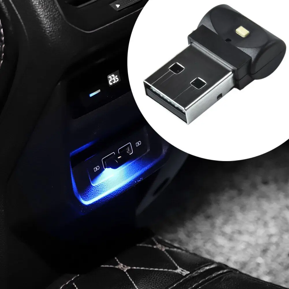 Colors Changing USB LED Lamps Wireless USB Atmosphere Light RGB LED Car Light Ambient Lamp Interior Mood Neon Car Foot Lamp