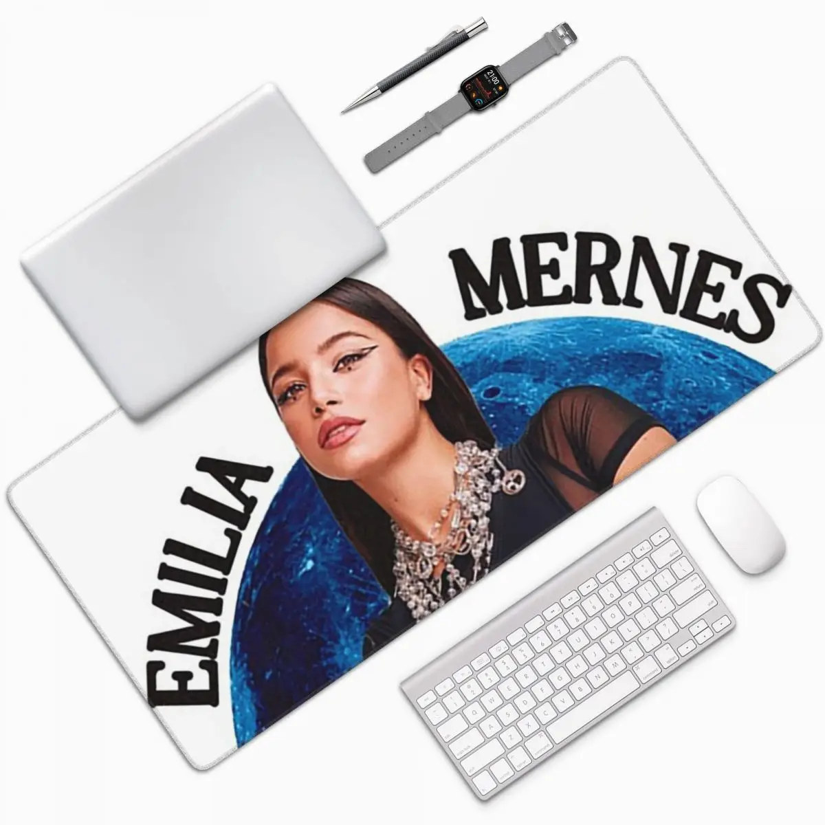

Большой коврик для мыши Emilia Mernes, коврик для компьютерной клавиатуры, коврик для мыши, игровой коврик для ноутбука, офисные аксессуары, настольные коврики