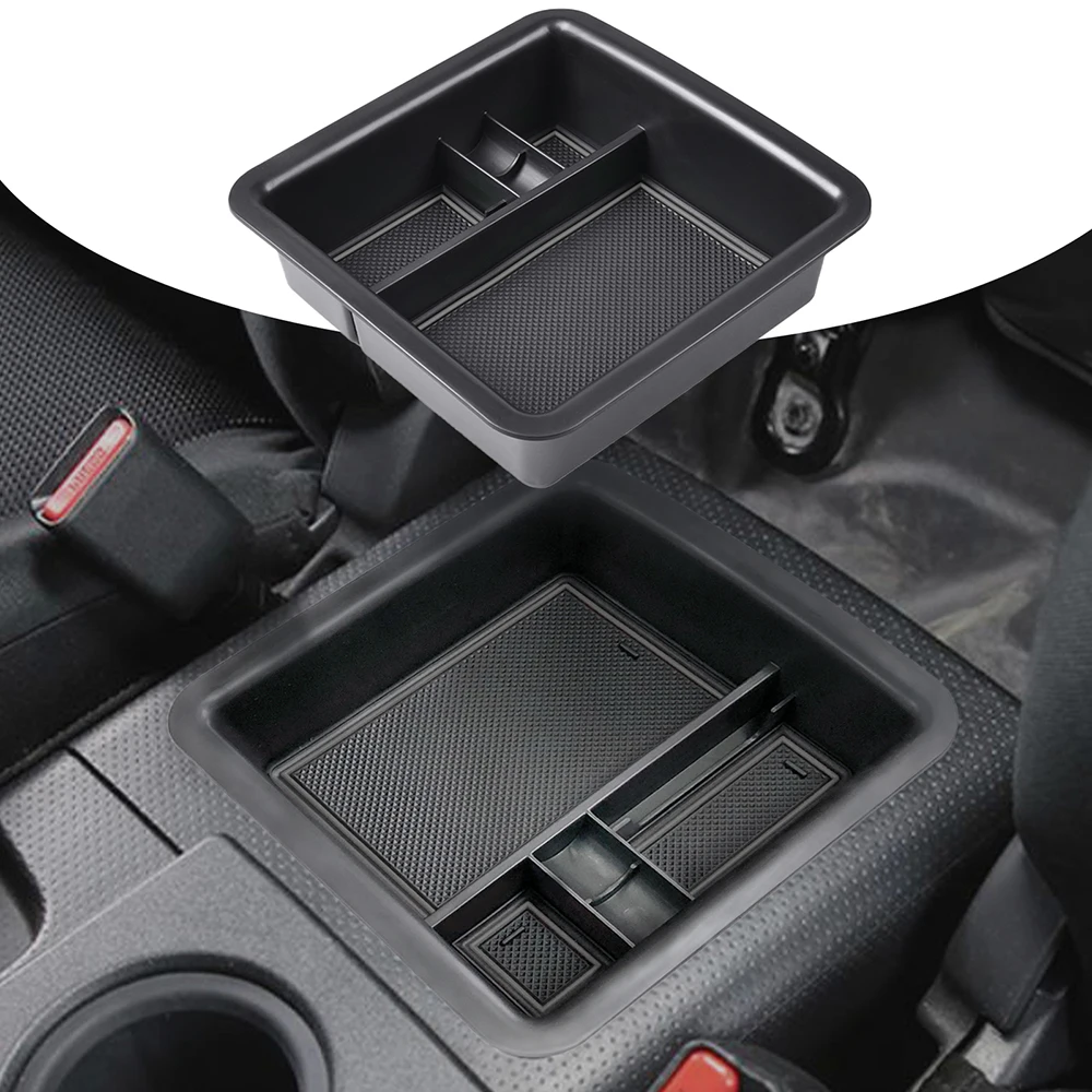 

Center Console Organizer for FJ Cruiser (2007-2021) Accessories, Insert Armrest Box ABS Secondary Storage Tray Coin Container