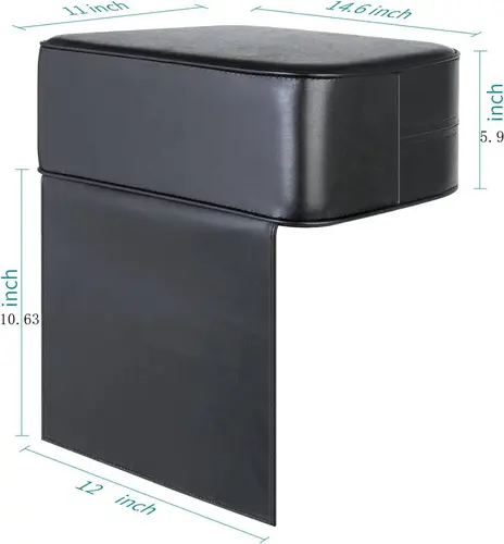 Imagen 2 del producto Cojín de asiento elevador de salón para niños, cojín de corte de pelo para silla de estilismo, peluquero, salón de belleza, equipo de Spa, negro