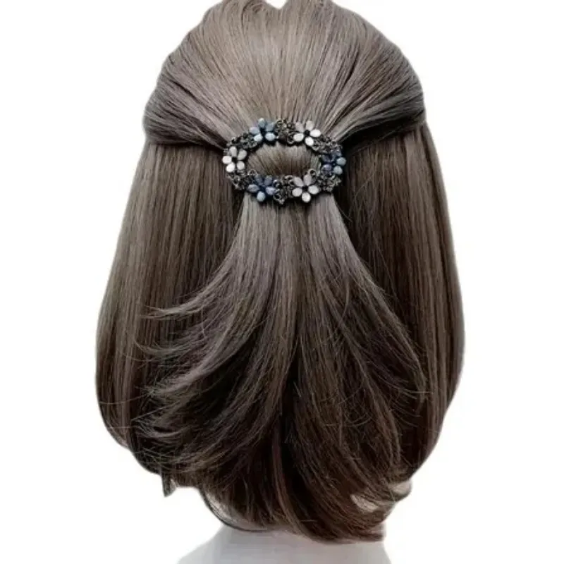 

2025 Korean Wave New Spring Zircon Hair Clip Retro Trend Light Luxury Women's Accessories Summer Jewelry Gift Wholesale