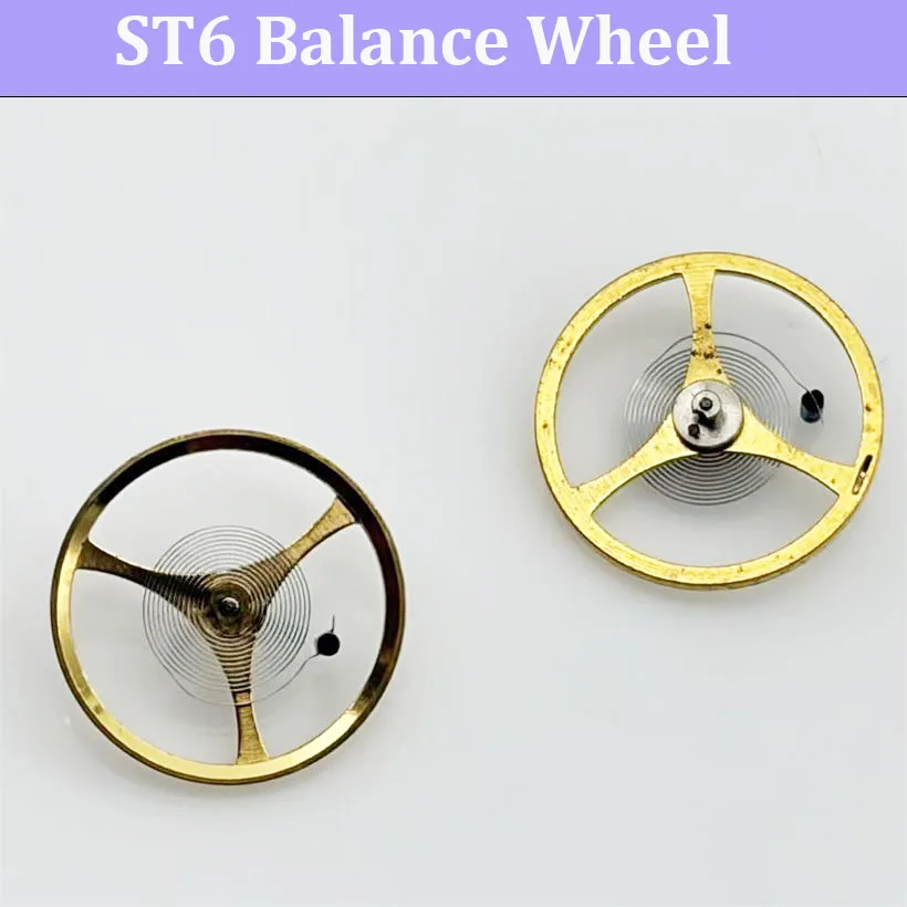 ST6 Mechanical Movement Full Swing Balance Wheel Repair Parts Accessory Suitable for ST6 Movements Watch Accessories