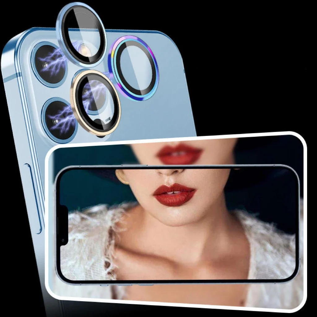 2-3Pcs Pelindung Lensa Kamera Mewah Untuk IPhone 17 16 Pro Max Kaca Pelindung Kamera Untuk IPhone 15 14 Pelindung Lensa Belakang