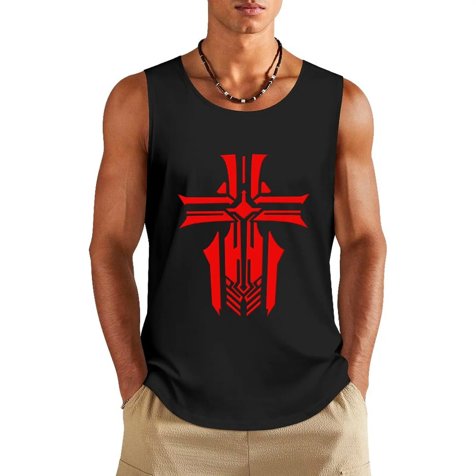 

Iron Blood Emblem Tank Top gym clothes man vest men