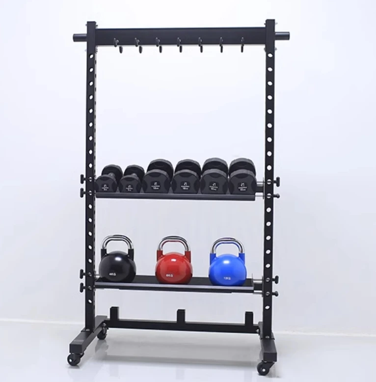 Smith machine comprehensive training storage rack gym commercial storage rack dumbbell multifunctional mobile storage rack