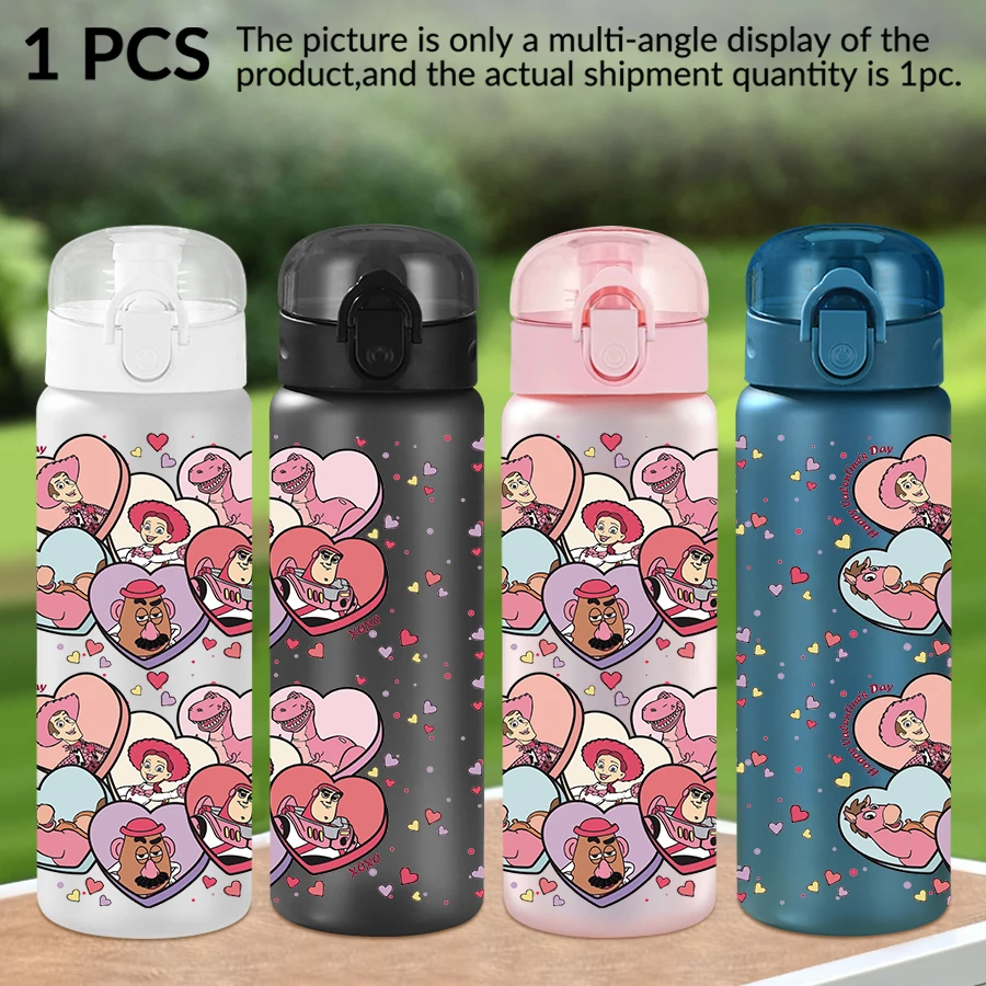 

1Pc Disney Alice Love Pattern 26oz Plastic Water Bottle Outdoor Sports Water Cup Birthday/Homecoming Gift