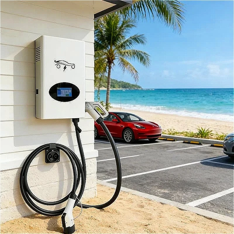 Commercial EV Charging Station DC Fast Charger 60kW 120kW With RFID Payment System Retail Mall Shopping Center Parking Custom