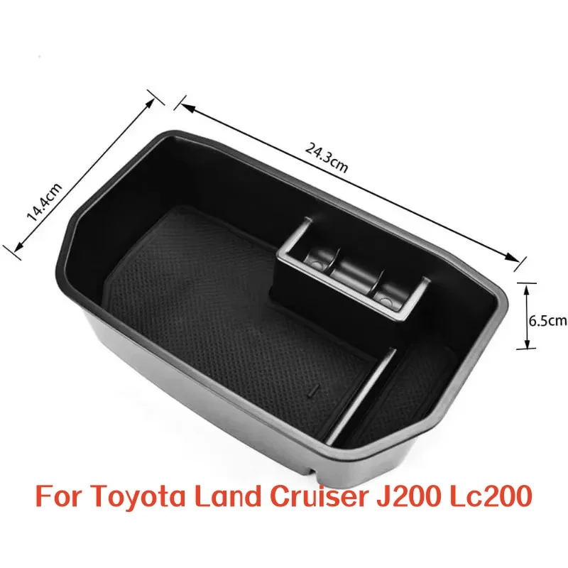 Car Armrest Storage Box Center Console Organizer For Toyota Land Cruiser J200 Lc200 For Lexus Lx570 2008-2022