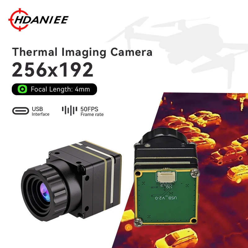 HDANIEE 256x192 4mm Mini Warmtebeeldmodule Handheld Warmtebeeldcamera Thermografie voor Sport Actie Accessoires