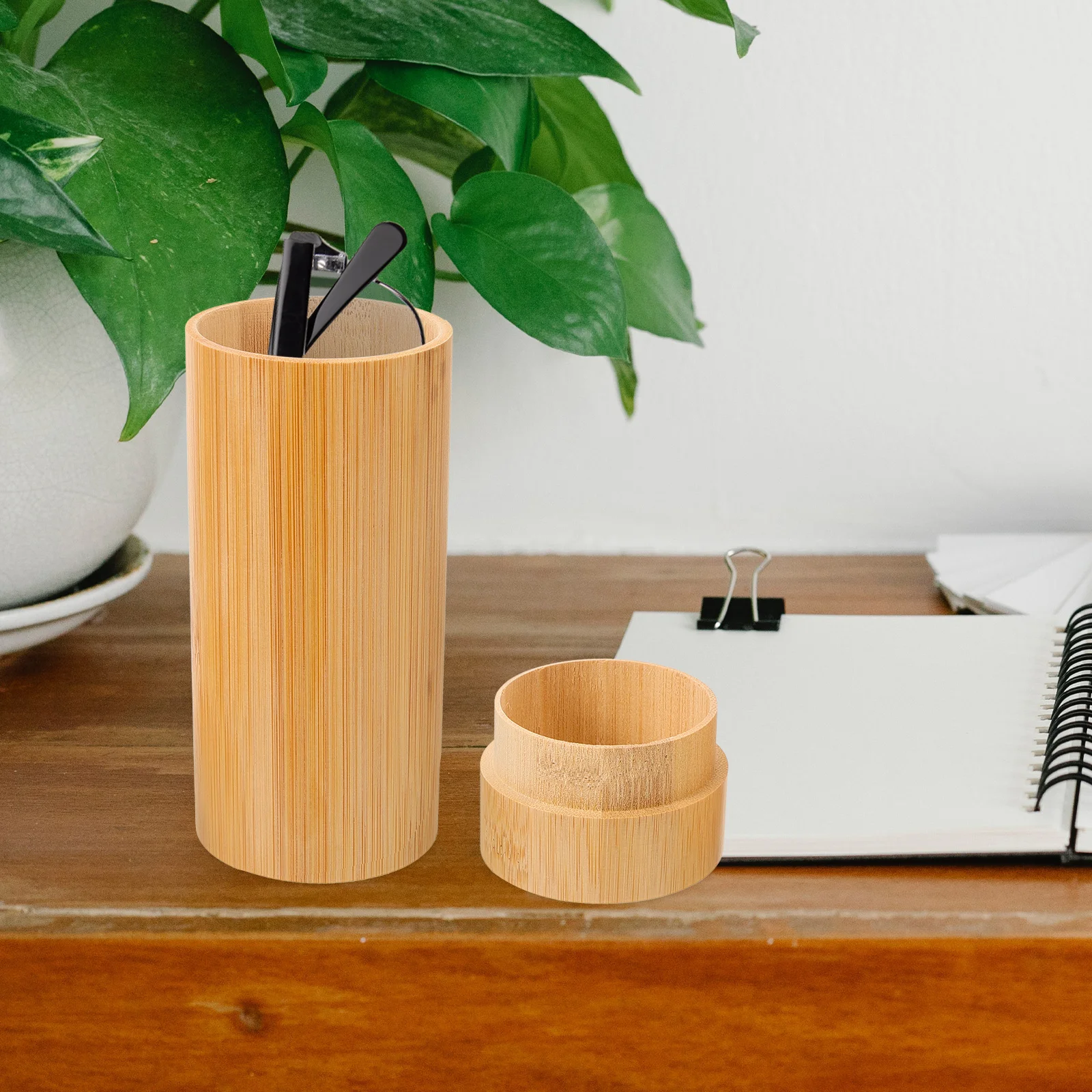 

Bamboo Glasses Box Vintage Style Lightweight Travel Sunglasses Storage Holder Organizer Eyeglasses Container Dustproof