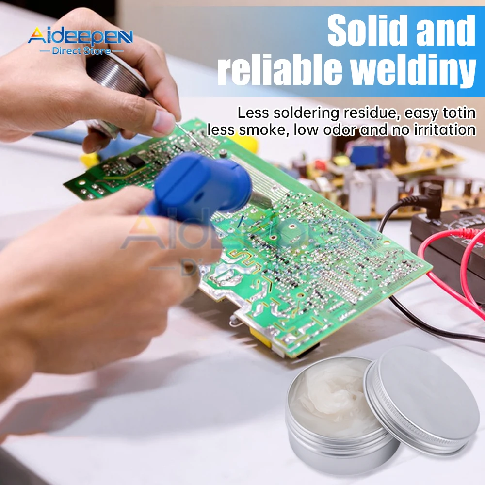 20/50/100g Soldering Paste Mild Rosin Environmental Soldering Paste Flux PCB IC Parts Welding Soldering Gel for Metalworking