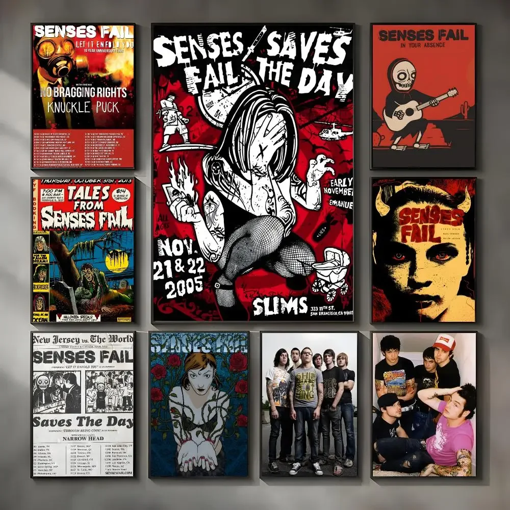 Post-hardcore band Senses Fail Poster Modern Interior Wall Decor & Trendy Home Highlights